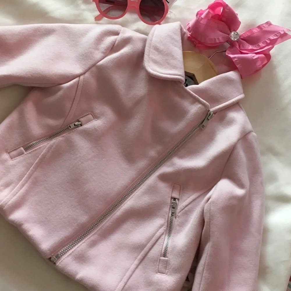 🌸Gymboree gorgeous rose pink jacket GUC size S🌸